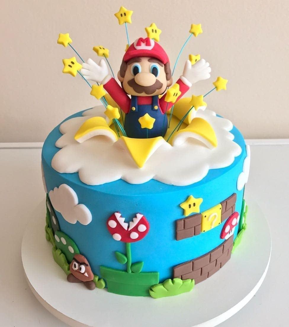 Gâteau d'anniversaire Super Mario 4 – CAKE N CHILL DUBAI