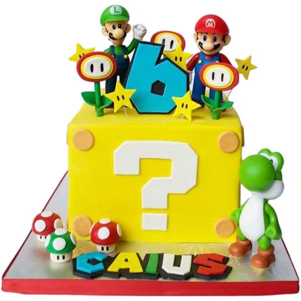 Gâteau d'anniversaire Super Mario 5 – CAKE N CHILL DUBAI